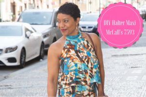 Read more about the article DIY Halter Maxi Dress – McCall’s 7593