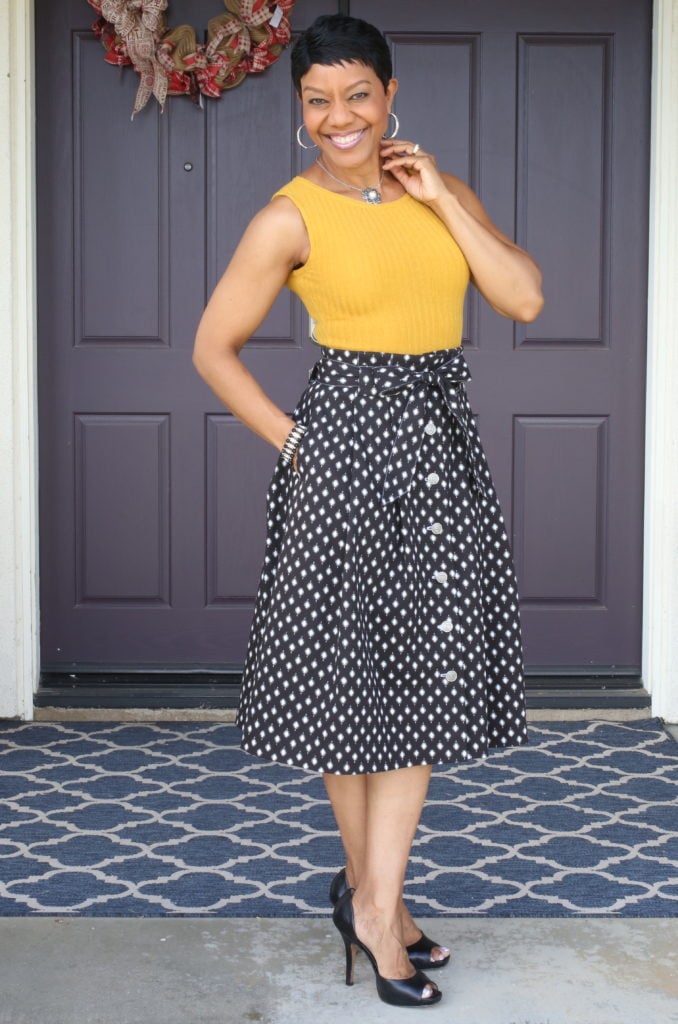 DIY Flared Skirt w/Button Front - McCall's 7906 – Anita by Design