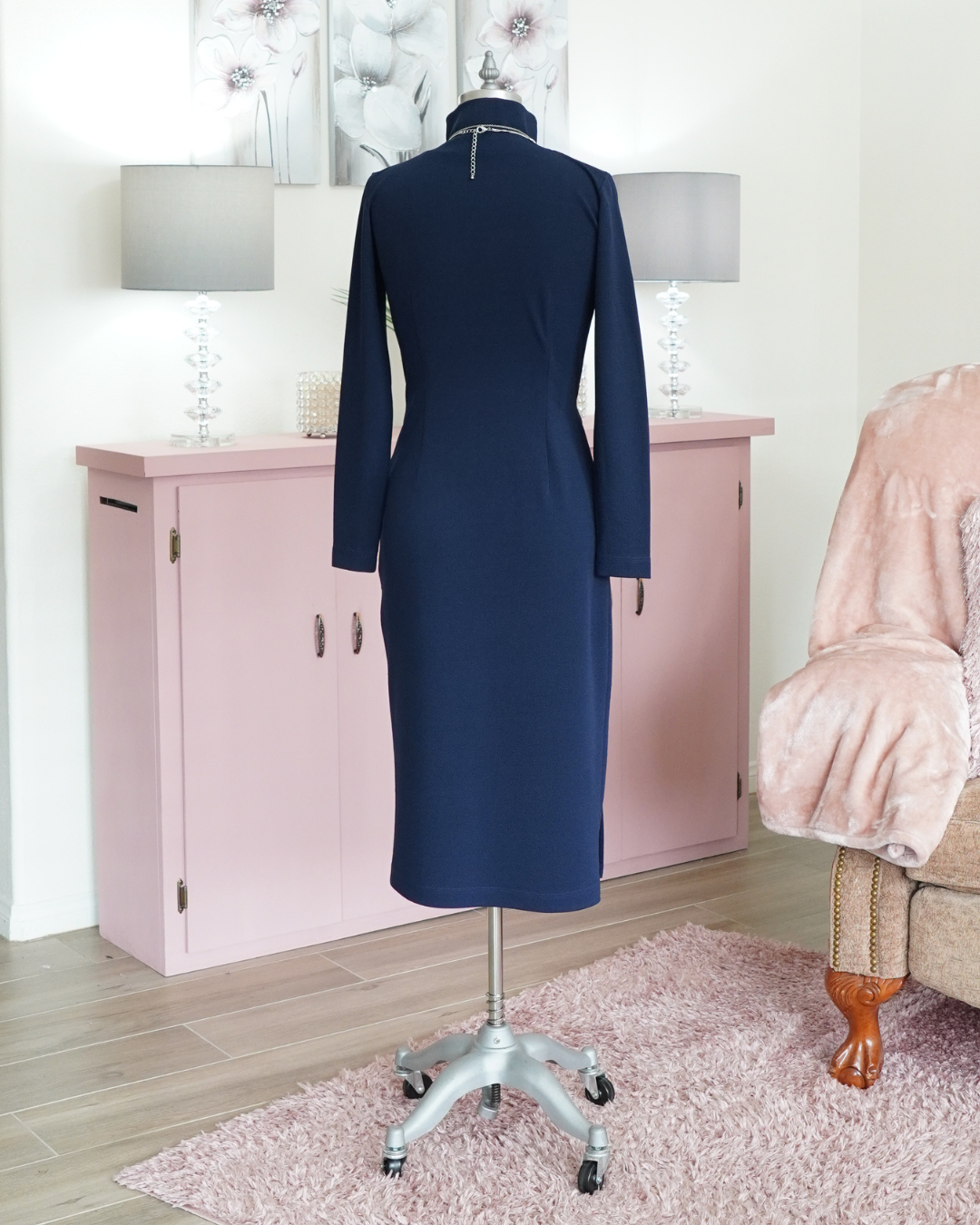 KNIT TURTLENECK DRESS