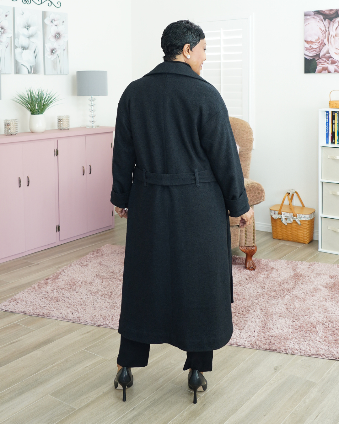 BLACK WOOL COAT