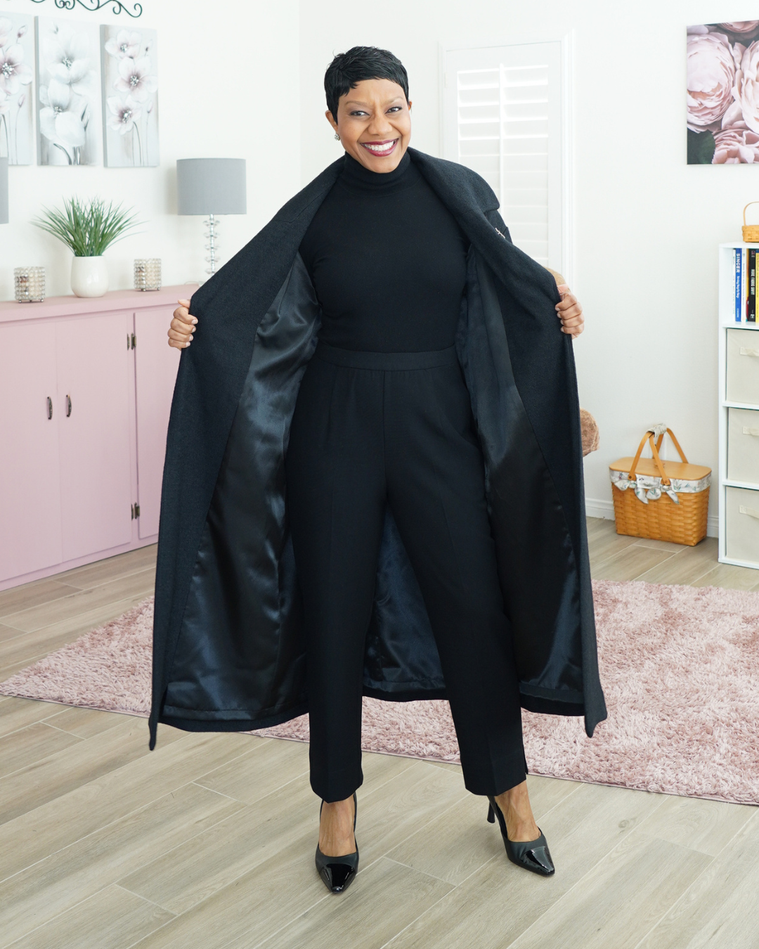 KNOW ME 2001 BLACK WOOL COAT Anita by Design