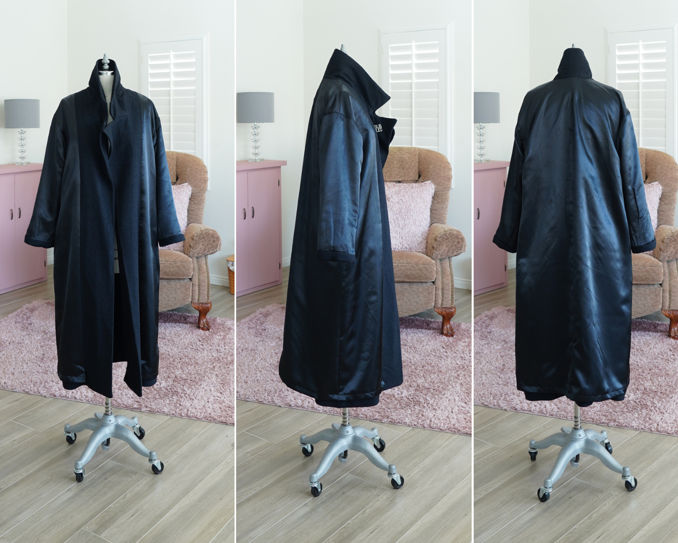 BLACK WOOL COAT