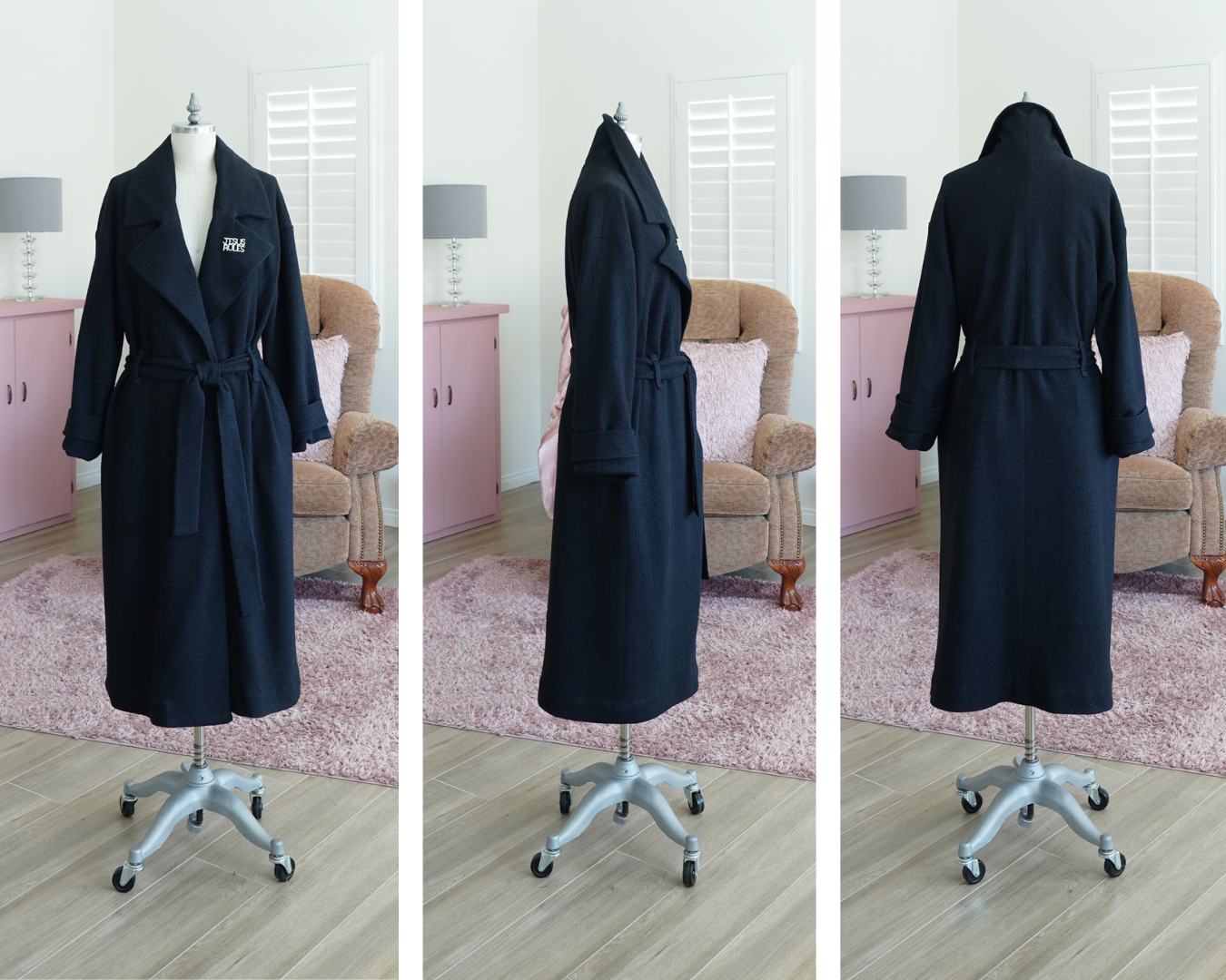 BLACK WOOL COAT