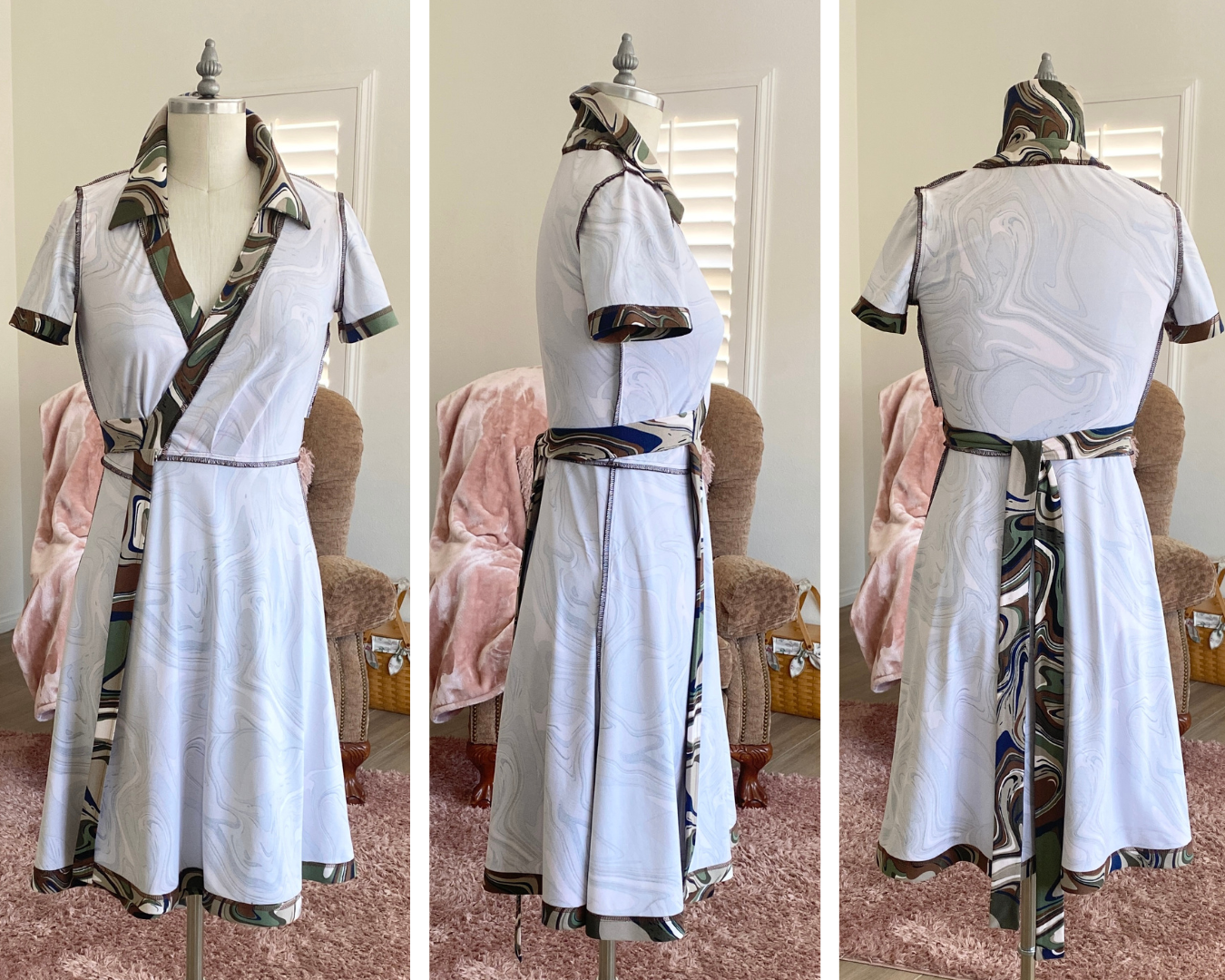 WRAP FRONT DRESS