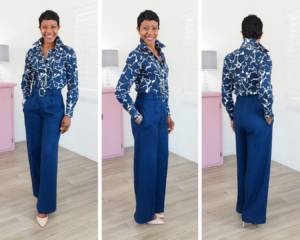 BUTTON FRONT BLOUSE