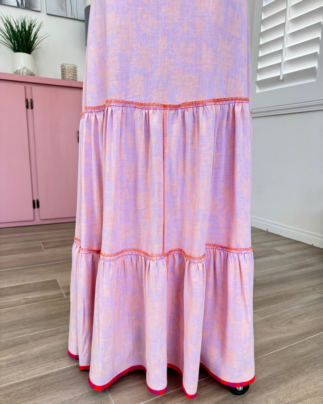FLUTTER SLEEVER MAXI DRESS