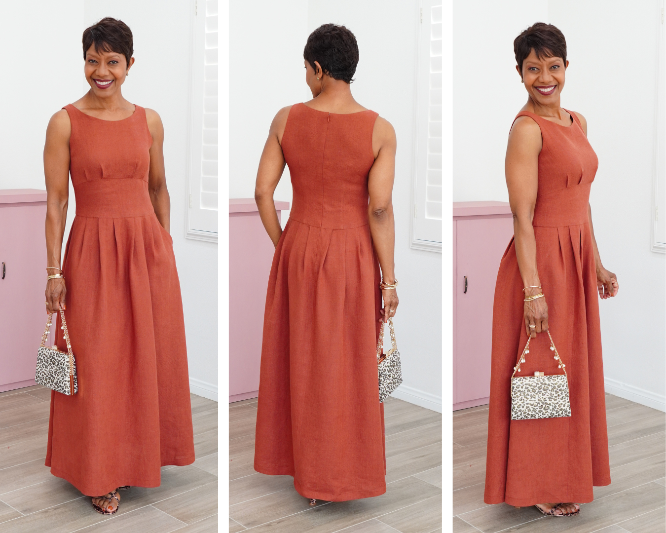 LINEN MAXI DRESS