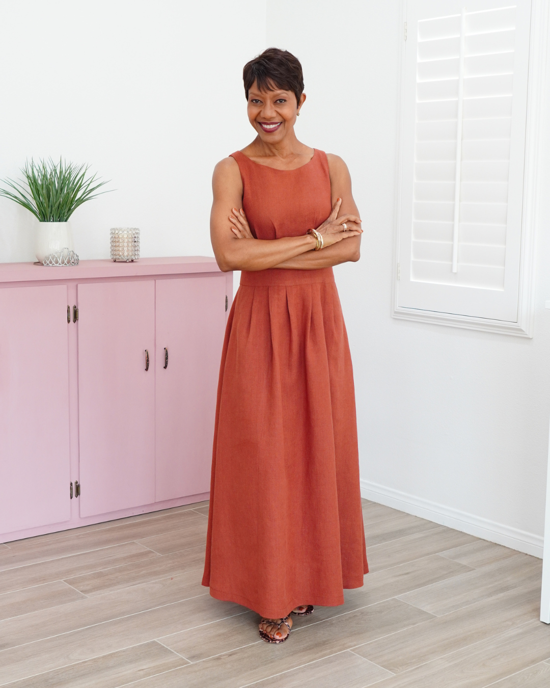 LINEN MAXI DRESS