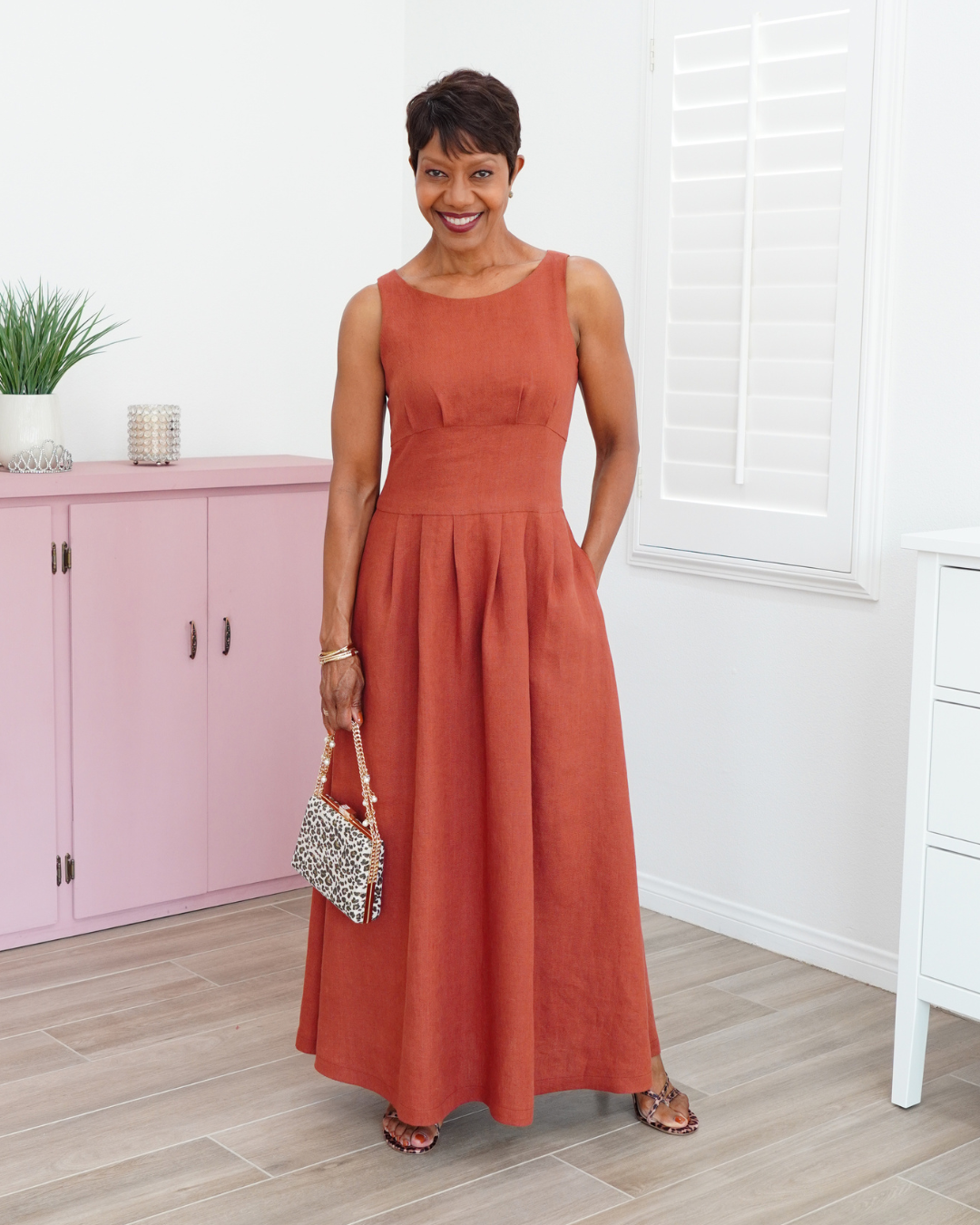 LINEN MAXI DRESS