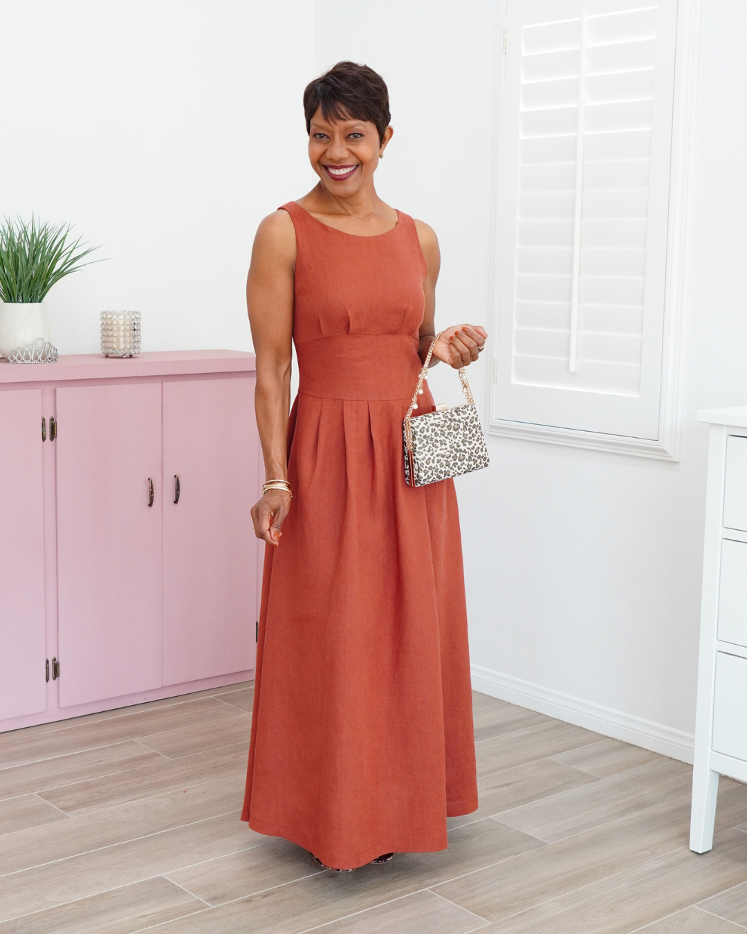 LINEN MAXI DRESS