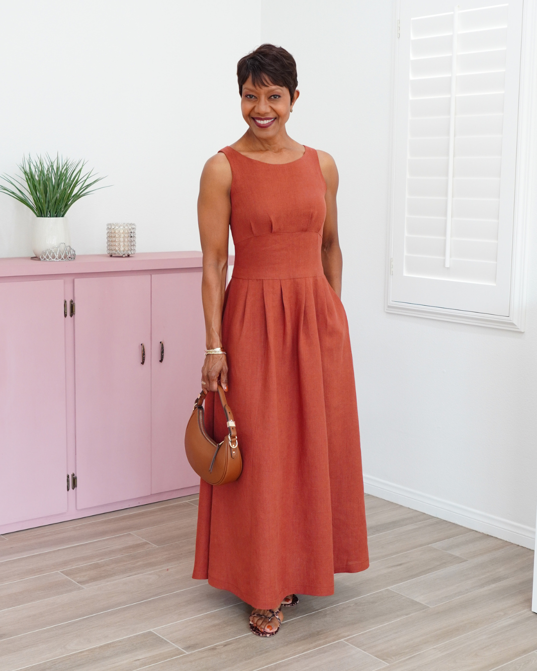 LINEN MAXI DRESS