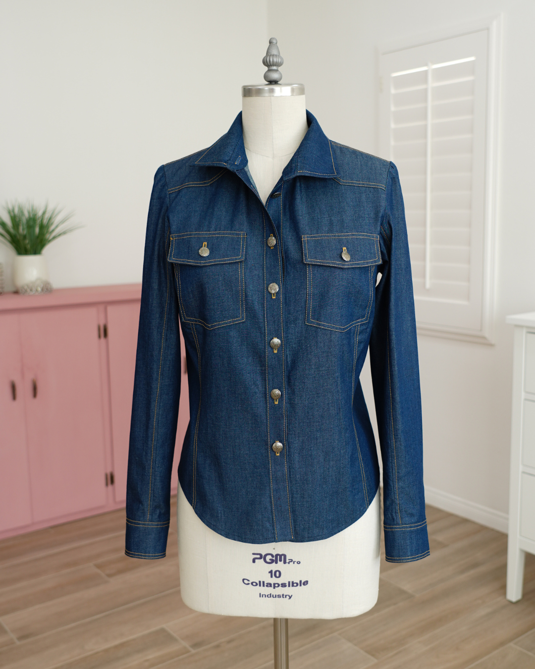 2-PIECE CHAMBRAY SET