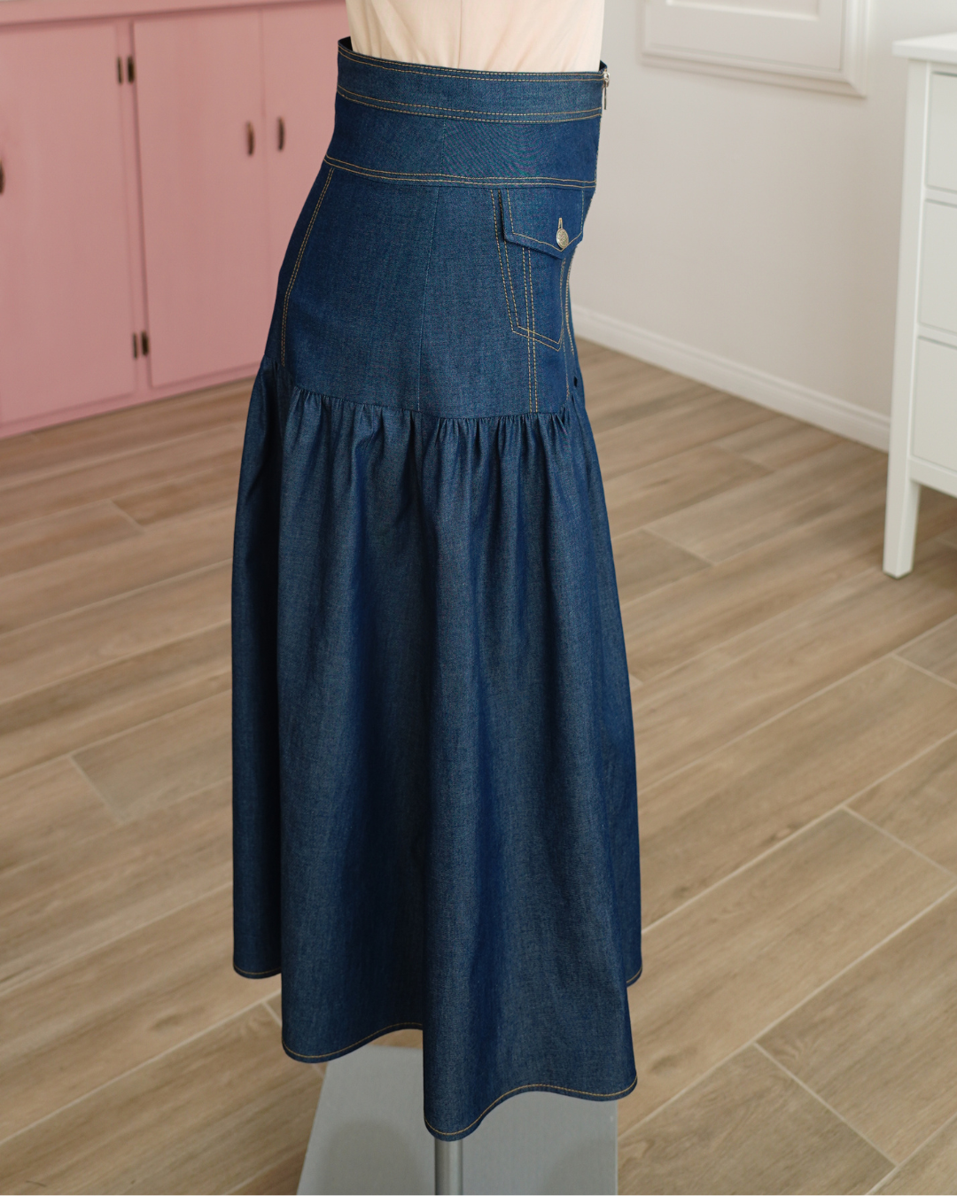 2-PIECE CHAMBRAY SET