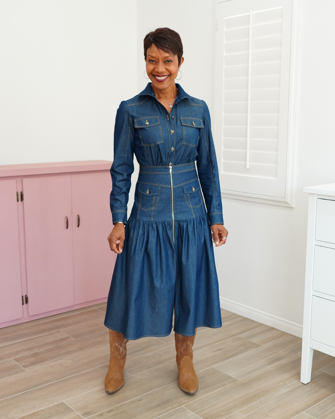 2-PIECE CHAMBRAY SET