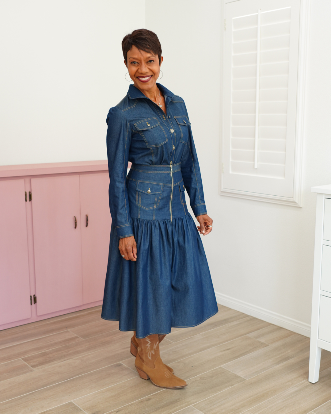 2-PIECE CHAMBRAY SET