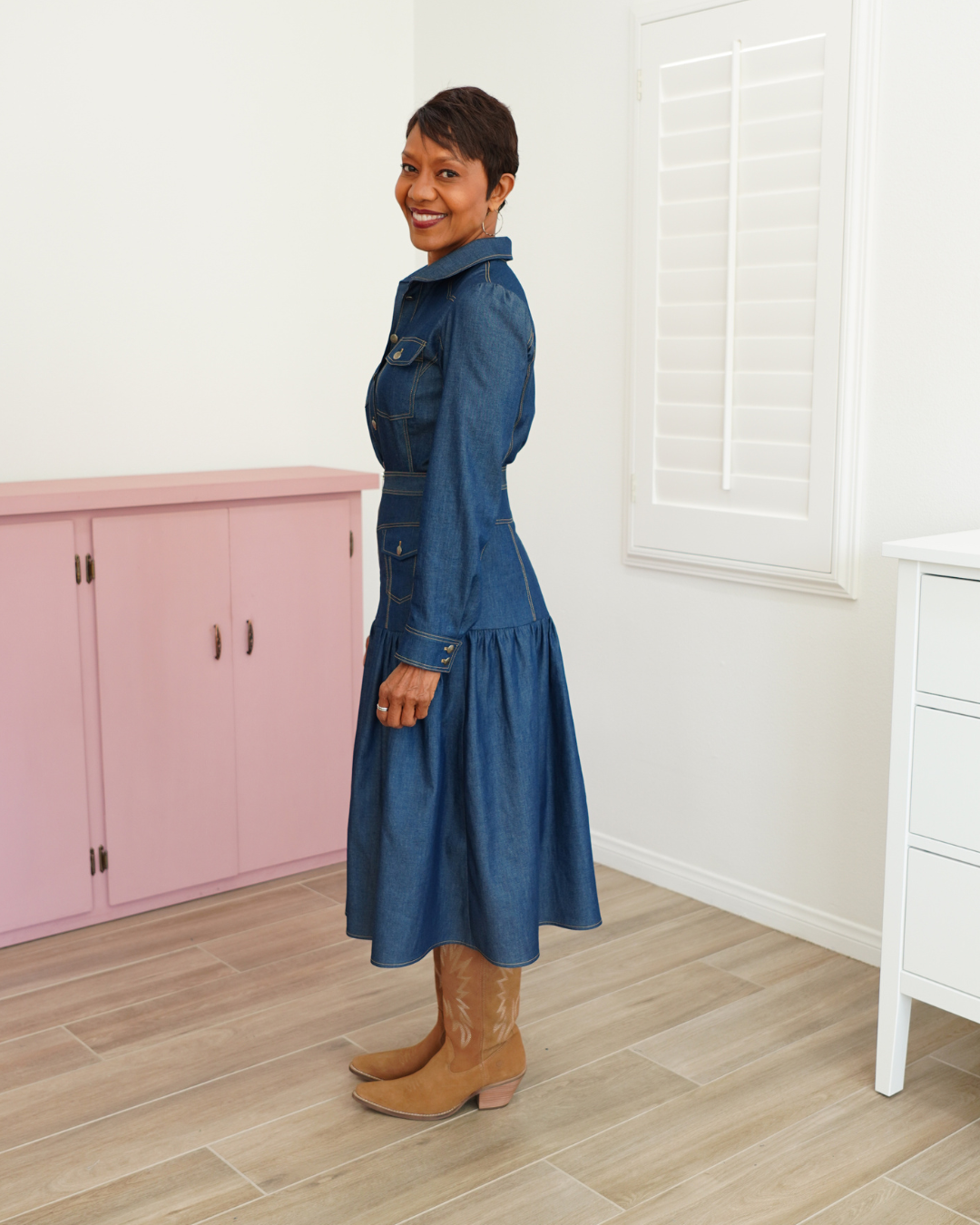 2-PIECE CHAMBRAY SET