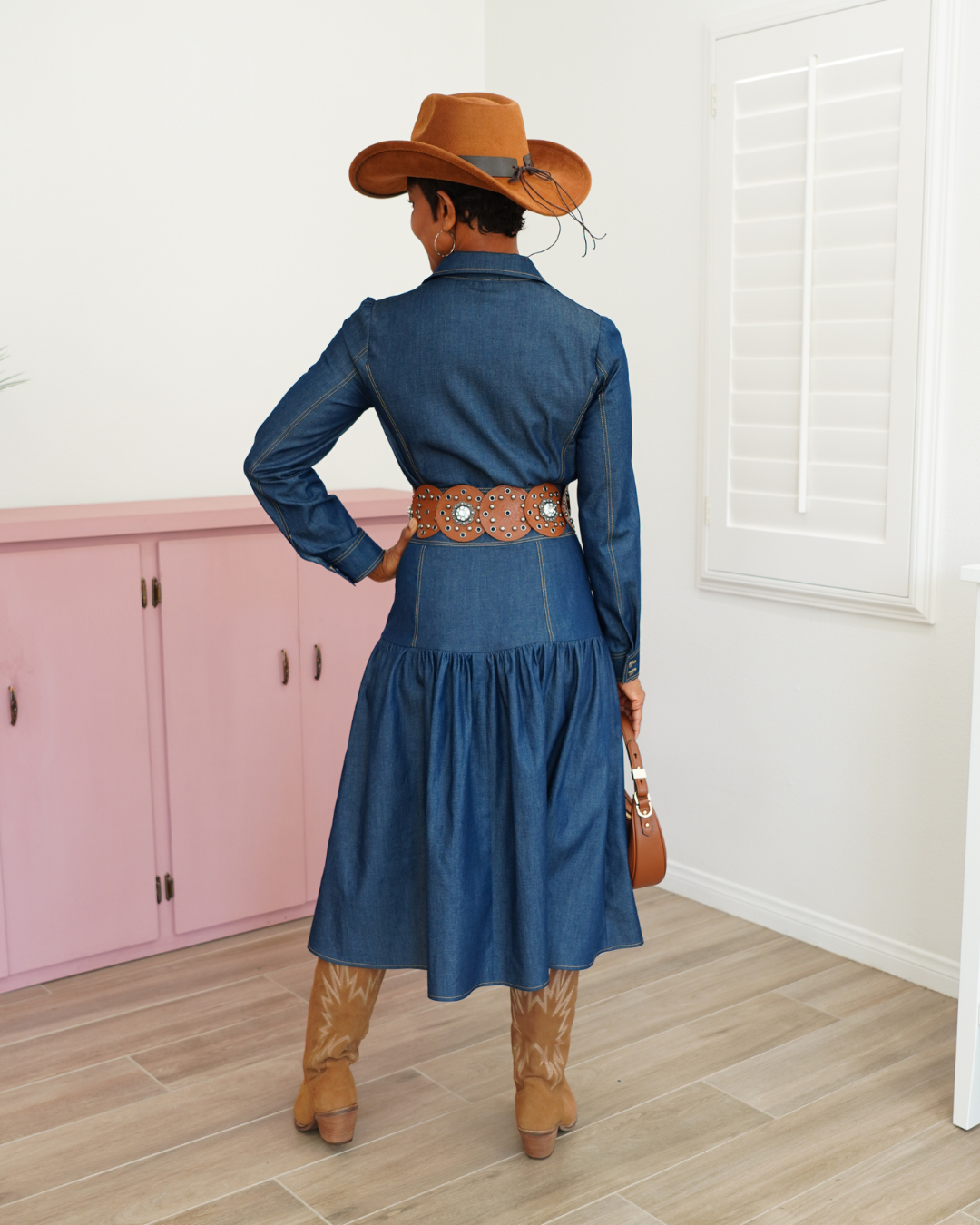 2-PIECE CHAMBRAY SET
