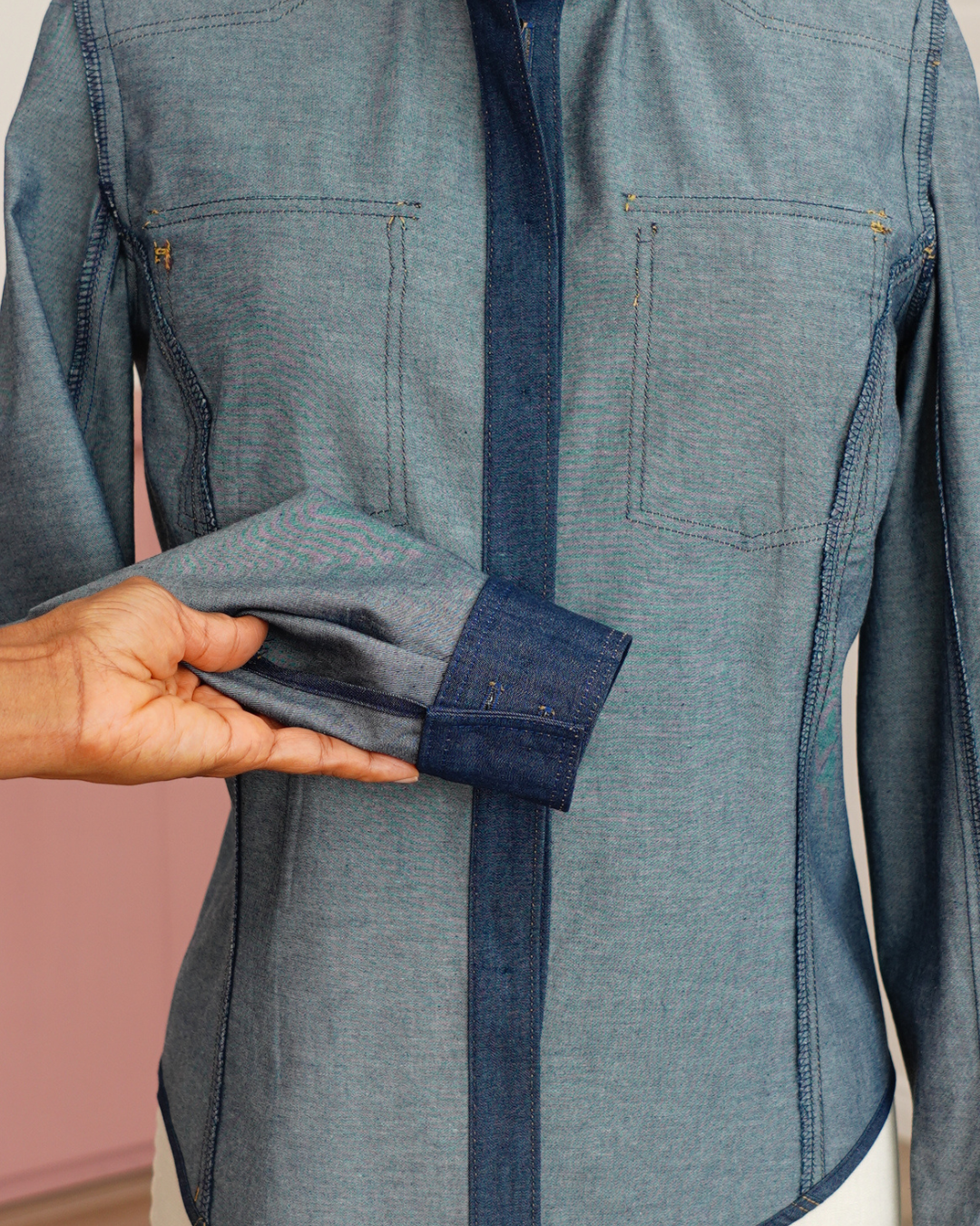 2-PIECE CHAMBRAY SET